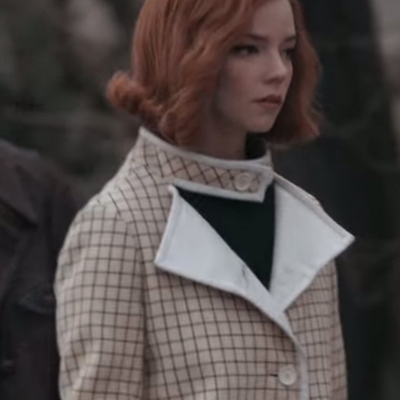 Queen's Gambit Anya Taylor Joy long Coat size small - Picture 3 of 10